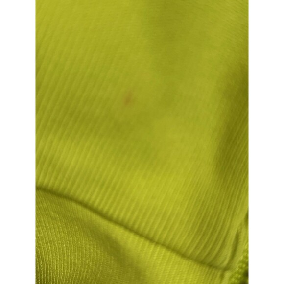 Tory Burch Knit Quarter Zip in Bright Lime Size Medium - Picture 12 of 14